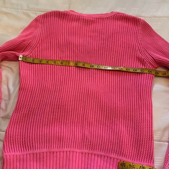 J. Crew Pink Knit Long Sleeve Sweater size XL - Picture 11 of 15